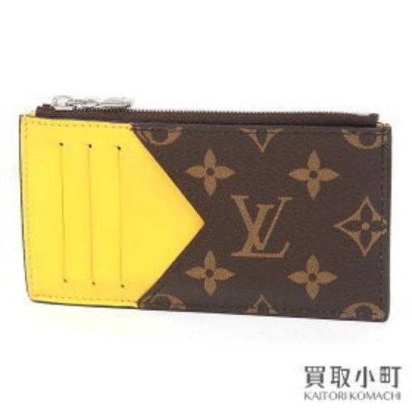 Louis Vuitton Coin Macassar Yellow Matte Wallet Holder Card Jaune LV - Picture 1 of 8